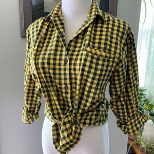 ✨VINTAGE✨ 80s Plaid Button-Down Shirt